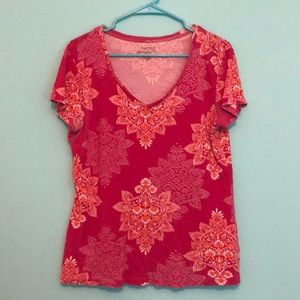 Sonoma Large Pink & Orange Everyday Tee